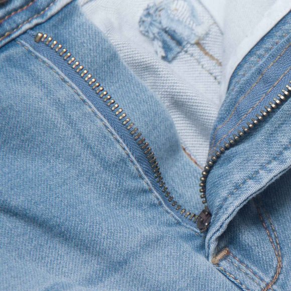 OLGYN Monroe Stretch Knit Light Blue Denim Pant - Picture 4 of 5